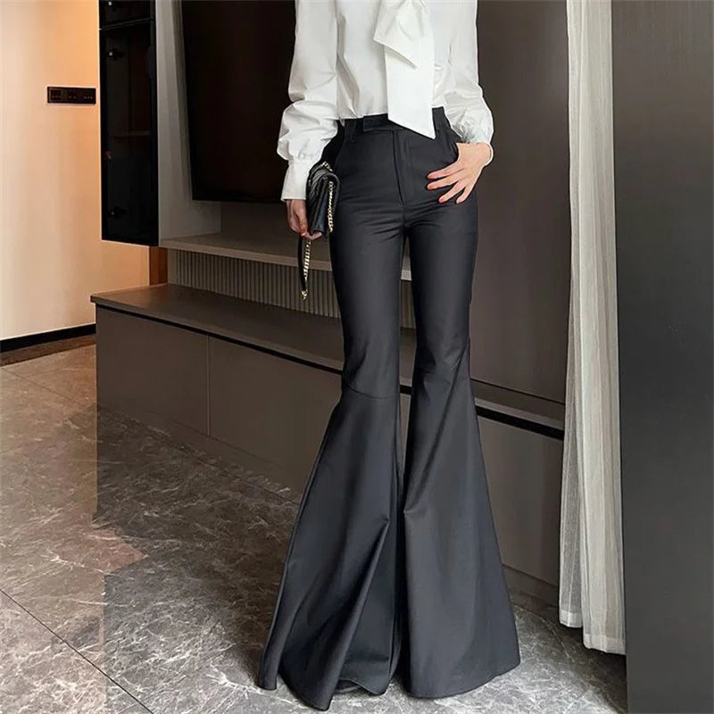 High Waist Bell Bottom Trousers