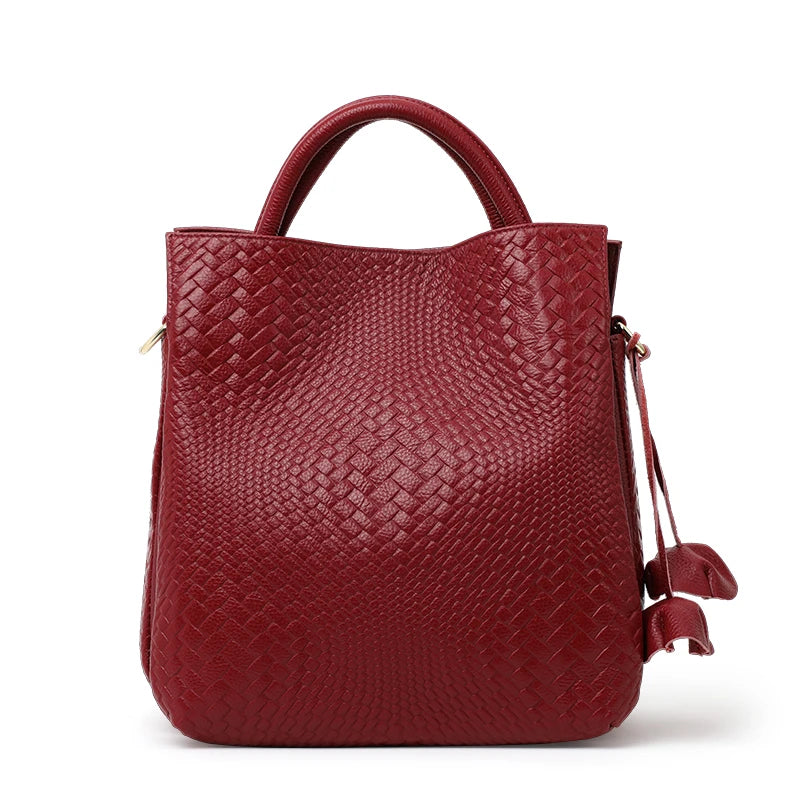 Premium Minimalist Top Layer Leather Tote Bag for Women