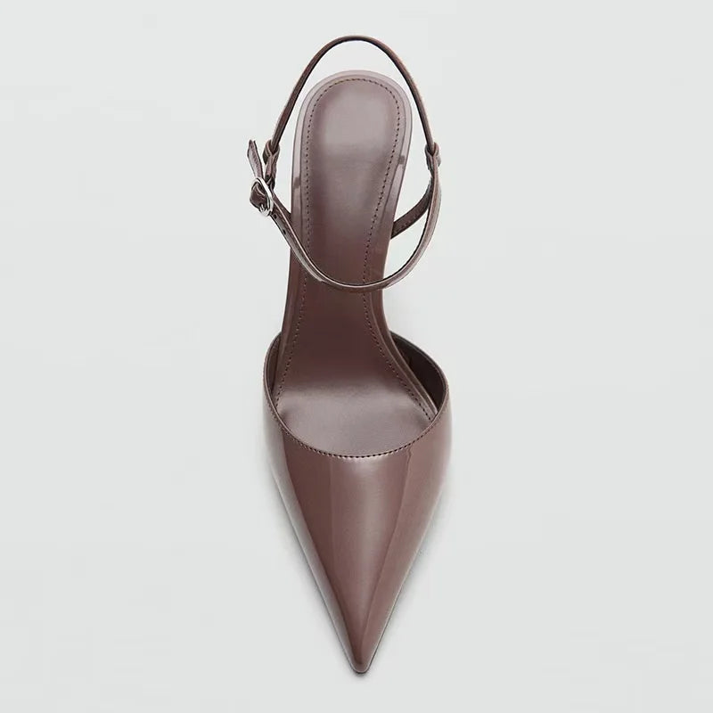 Elegant Pointed Toe Buckle Strap Stiletto Sandals for Women
