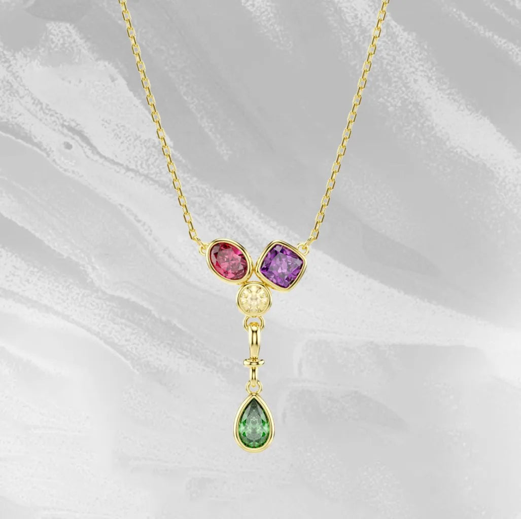 Dazzling Zircon Crystal Statement Necklace for Women