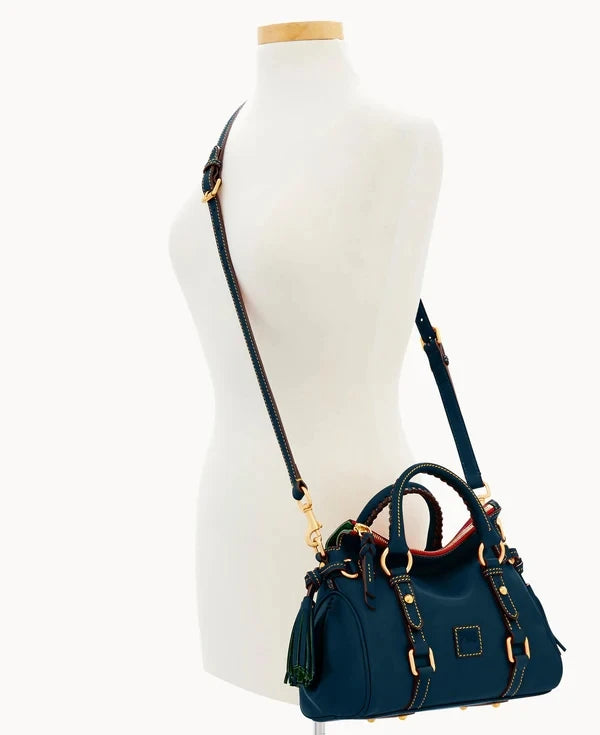 Florentine Micro Texture Satchel Bag