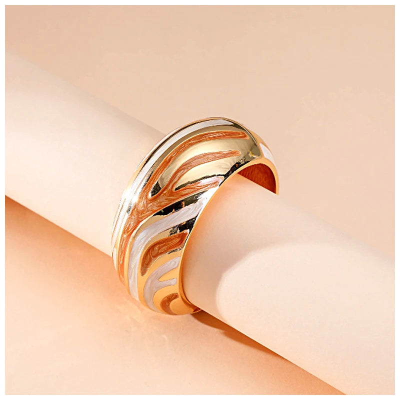 Colorful Enameled Statement Cuff Bangle Bracelet for Women