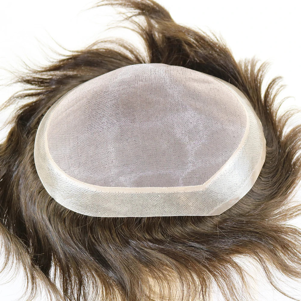 Undetectable Kinky Curly Human Hair Toupee for Women