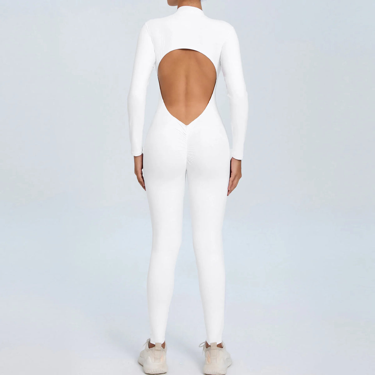 Moisture-Wicking Front Zip Jumpsuit