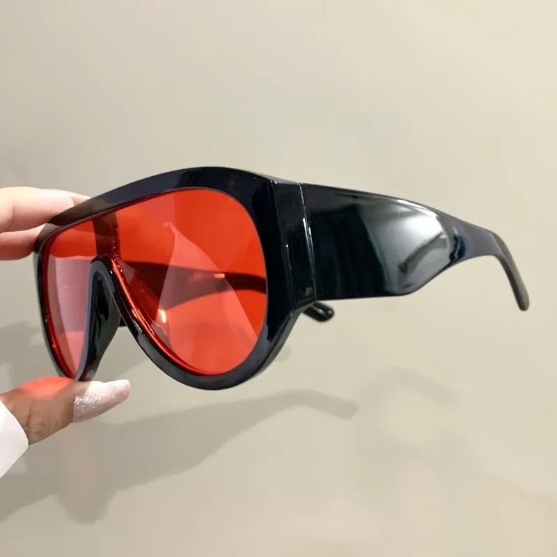 Classic Oversized Gradient Lens Pilot Sunglasses for Women