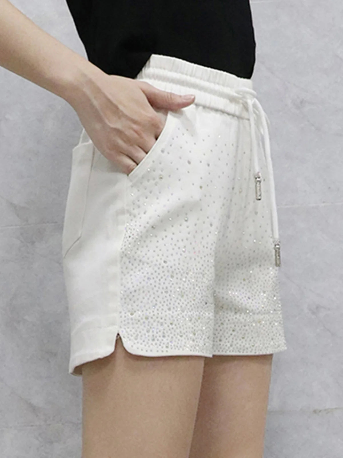 Lightweight High Waist Wide Leg Casual Shorts for Women