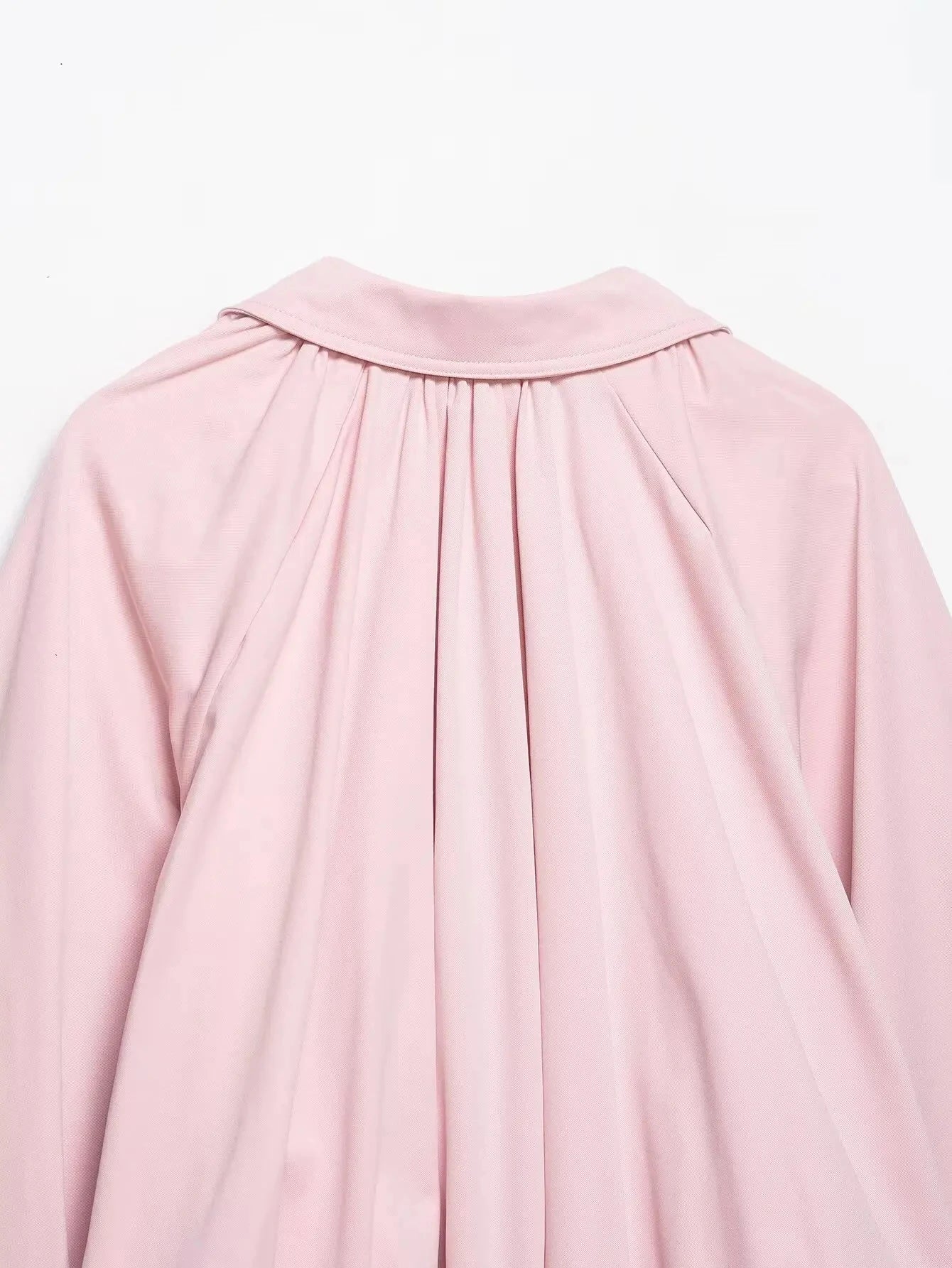 Elegant Solid Bomber Jacket With Puff Sleeves for Women