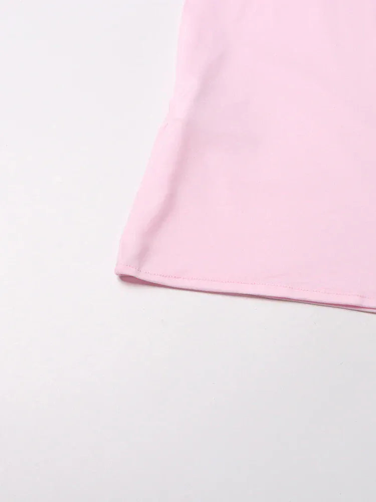 TWOTWINSTYLE Patchwork Lace Slimming Dresses For Women Stand Collar Flare Sleeve High Waist Solid Elegant Dress Female Fashion