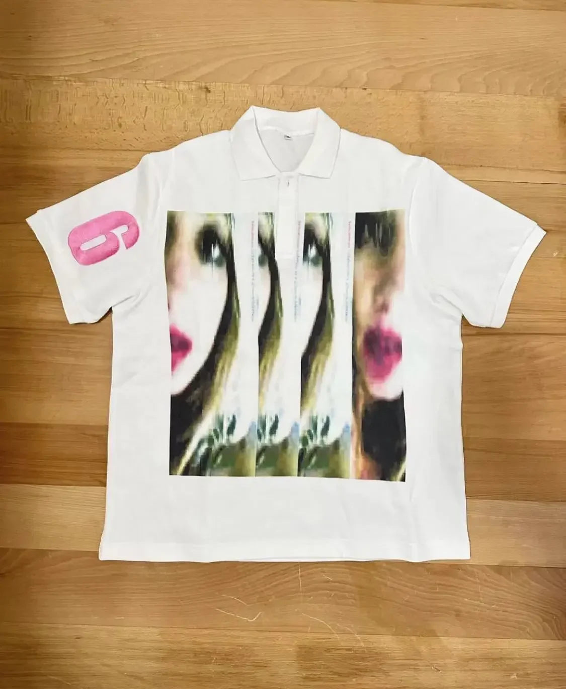 Fashionable and Versatile Street Ladies Shirt Lapel T Shirt American Style Print Design Loose and Breathable Casual Streetwear