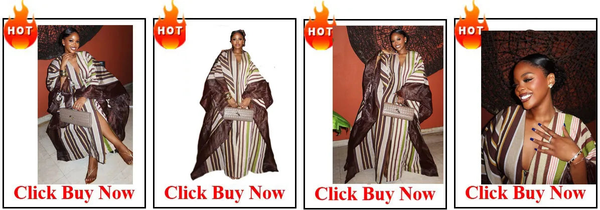 Elegant Pleated African Dress