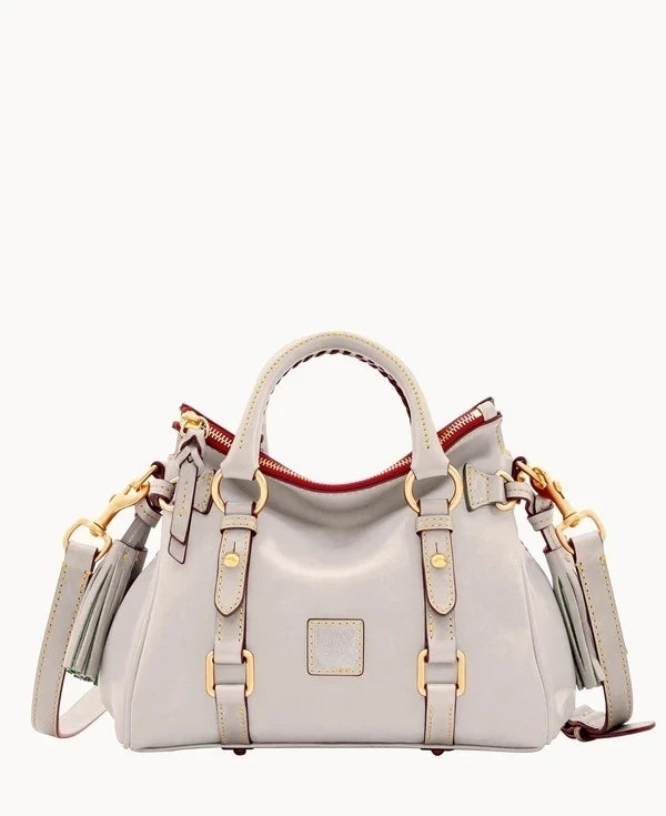 Florentine Micro Texture Satchel Bag