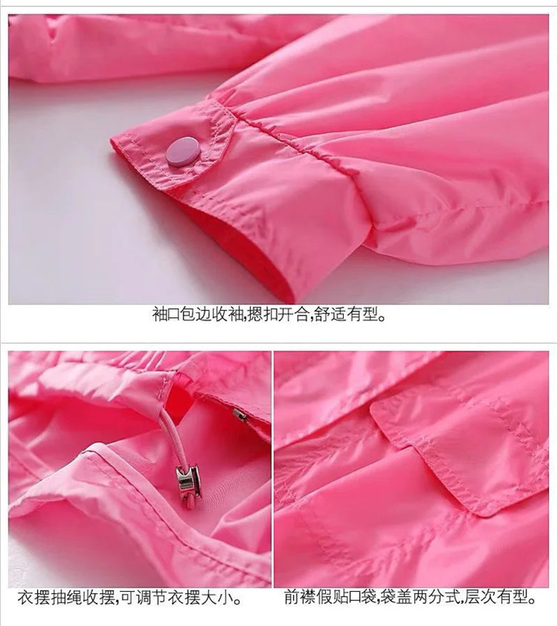 Casual Loose Fit Breathable Hooded Jacket for Women
