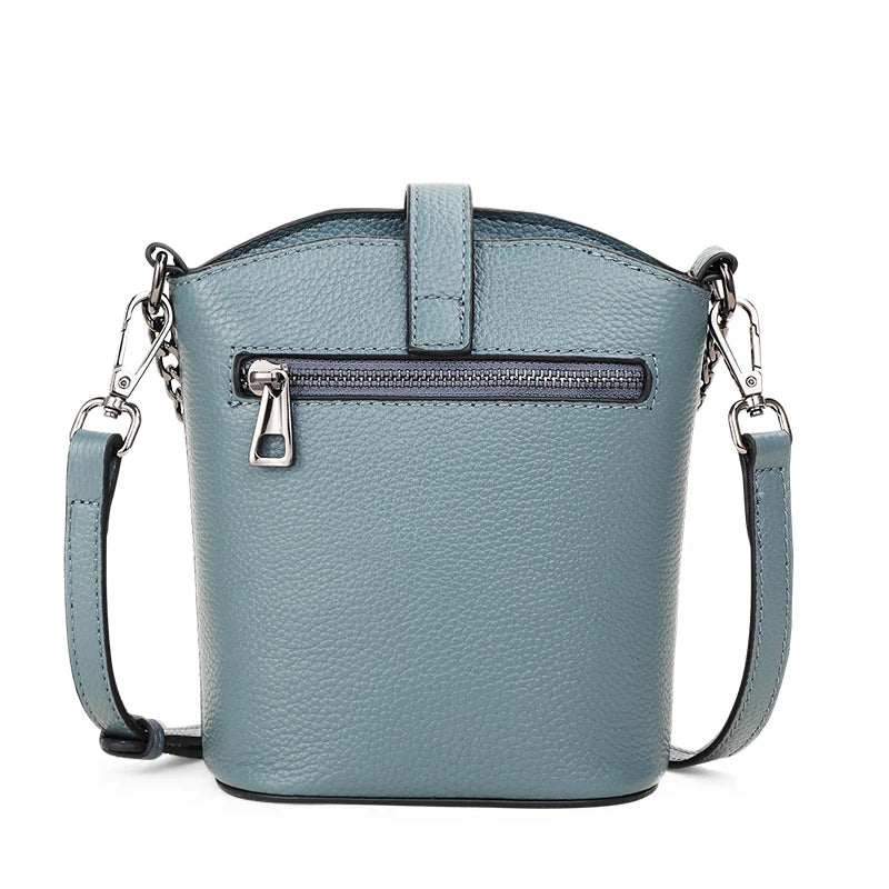 Genuine Leather Crocodile Pattern Crossbody Bag for Women