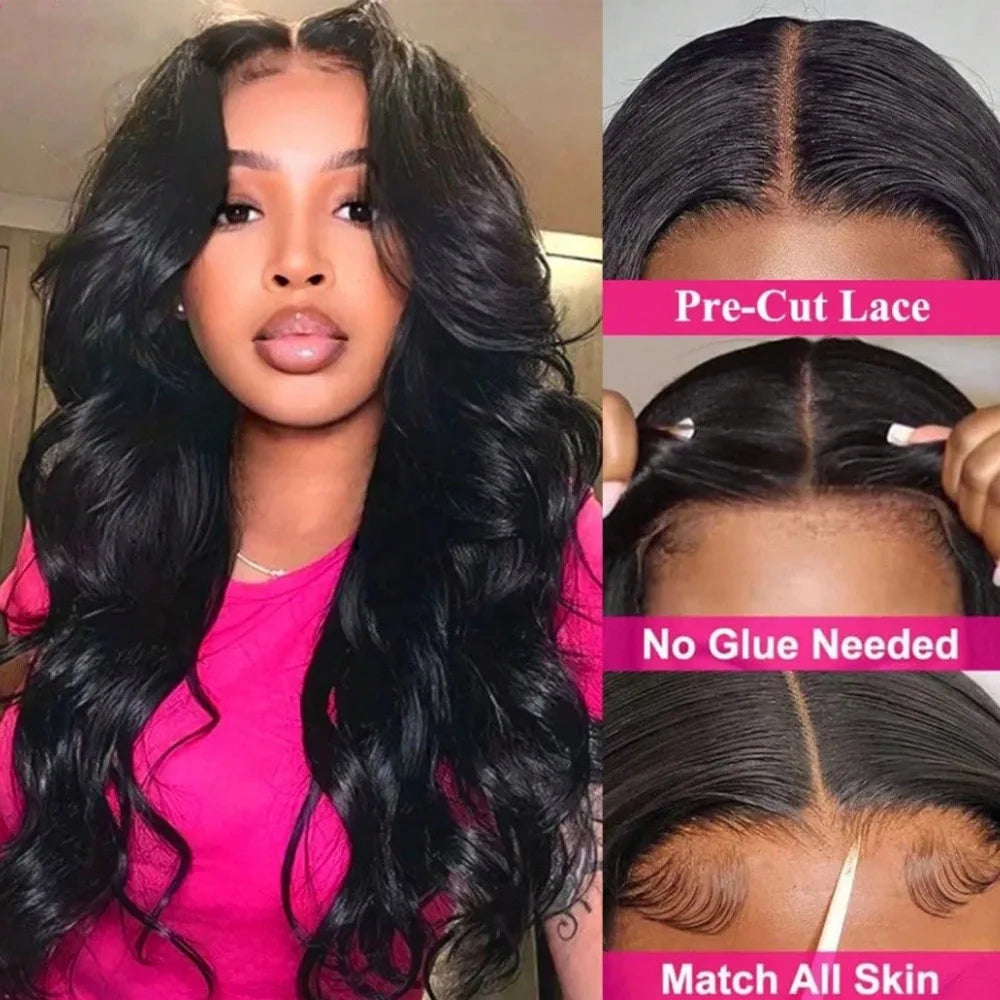 Transparent Glueless Body Wave Lace Front Wig for Women