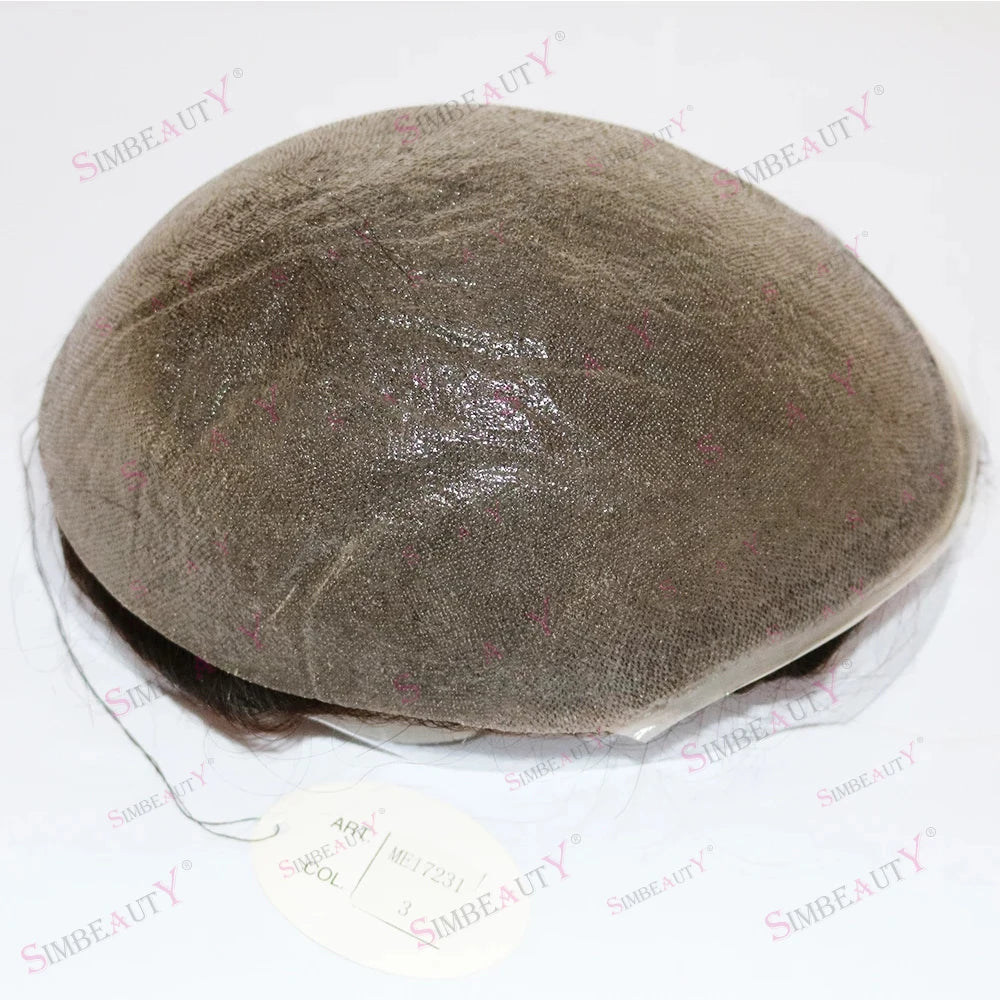 Ultra Thin Invisible V Loop Human Hair Toupee for Women