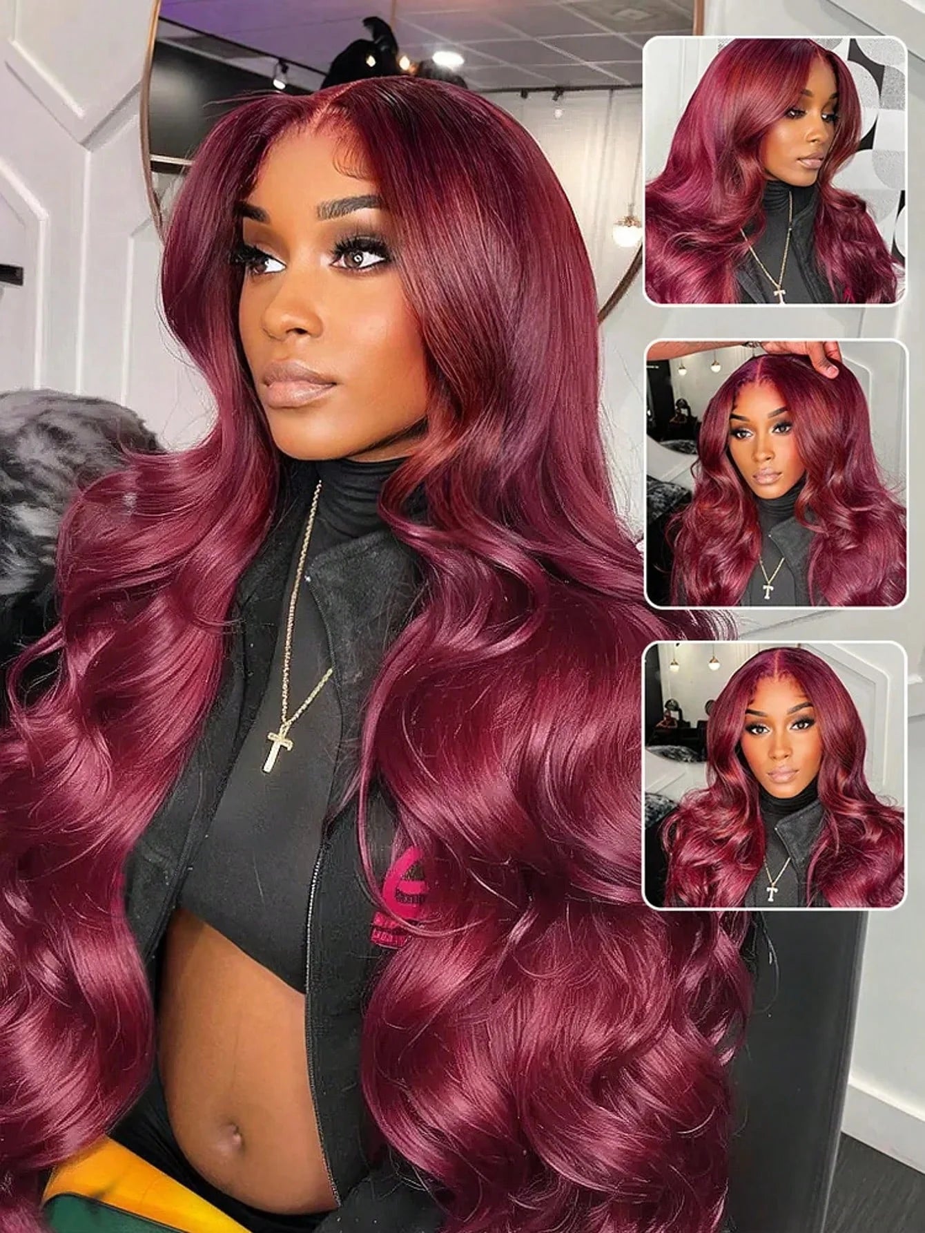 HD Transparent Remy Hair Body Wave Lace Front Wig for Women