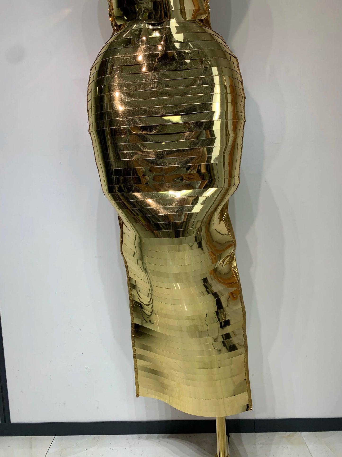 Women Luxury Gold Sequin Strapless Crystal Bodycon Y2K Evening Party Dress One Piece Celebrity Gala Gown Birthday Club Dress