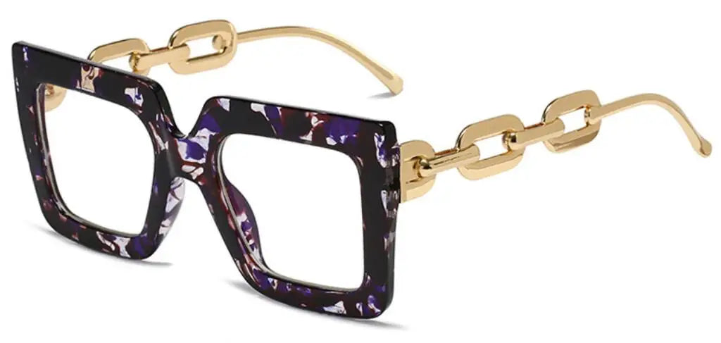 Oversized Square Blue Light Reading Glasses for Women
