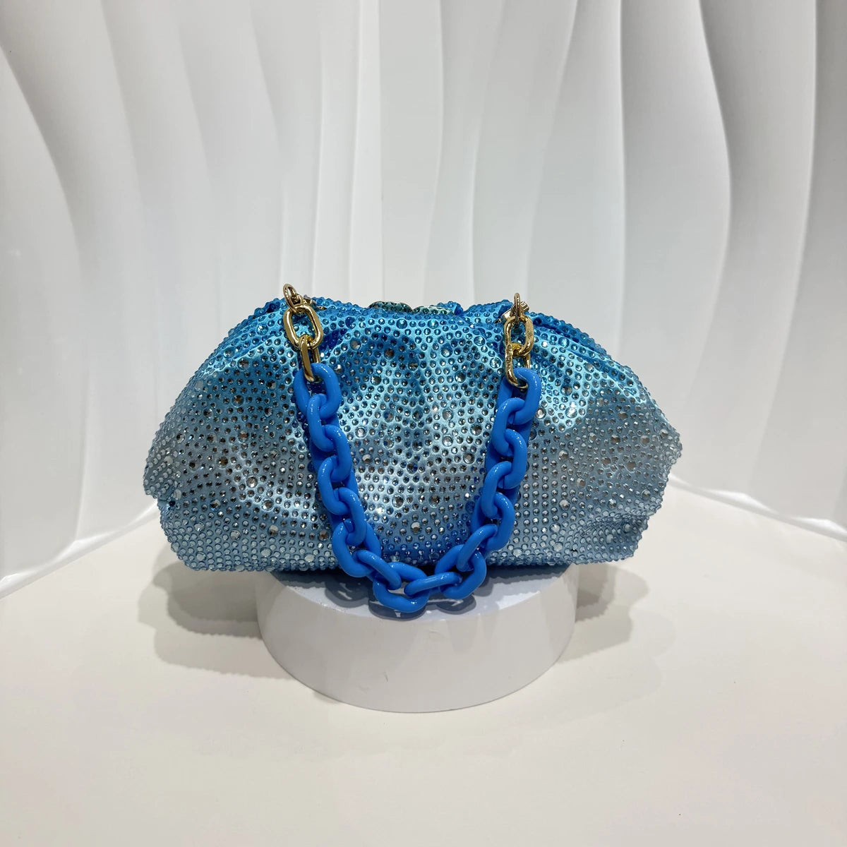 Sparkling Rhinestone Evening Clutch Shoulder Bag for Women
