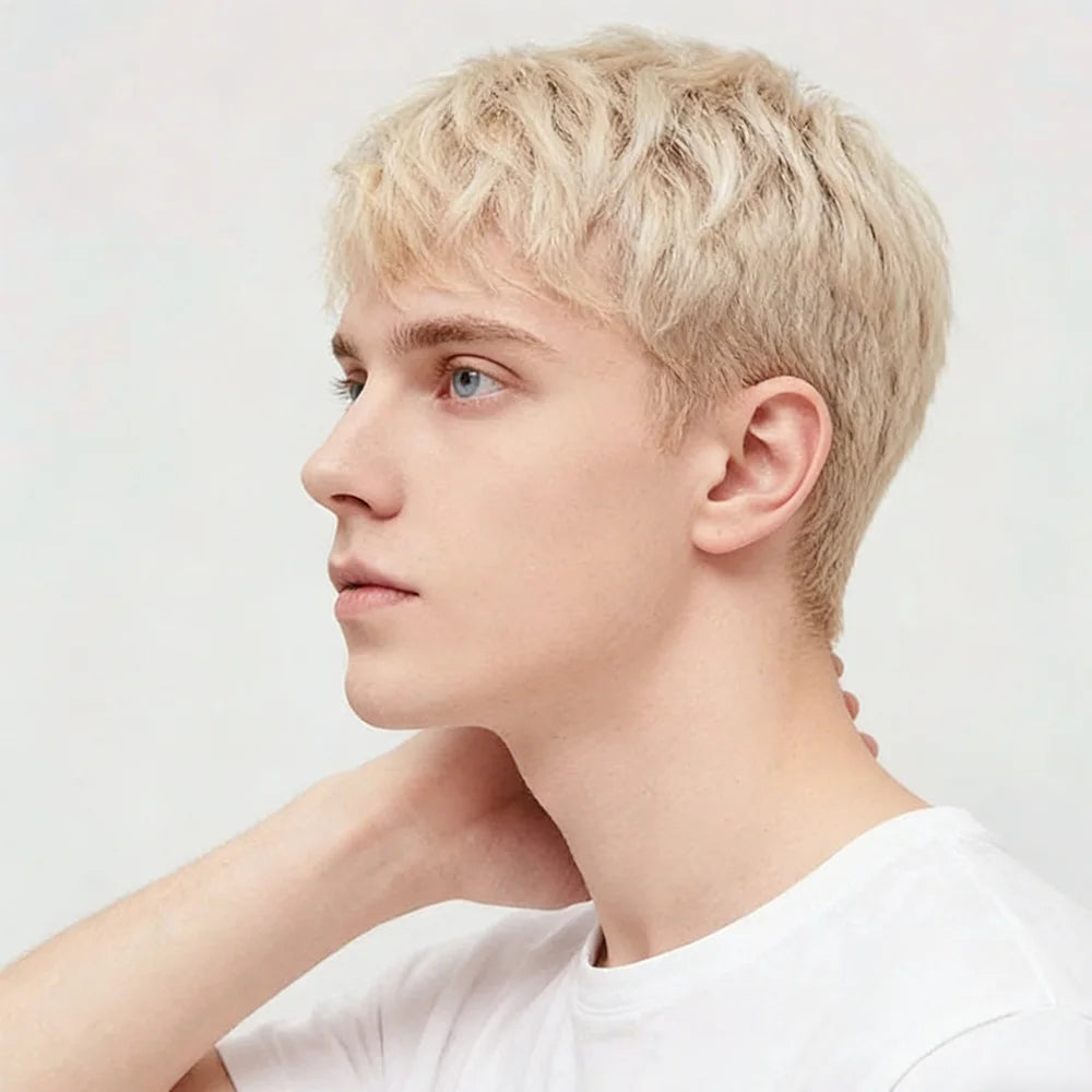 Luxurious Dense Remy Human Hair Short Layered Cut Wig For Women
