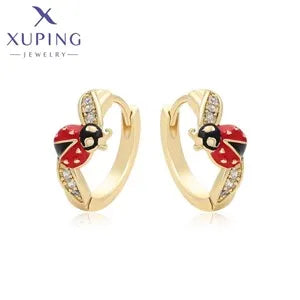 Simple Light Gold Tone Fashion Hoop Earrings for Women