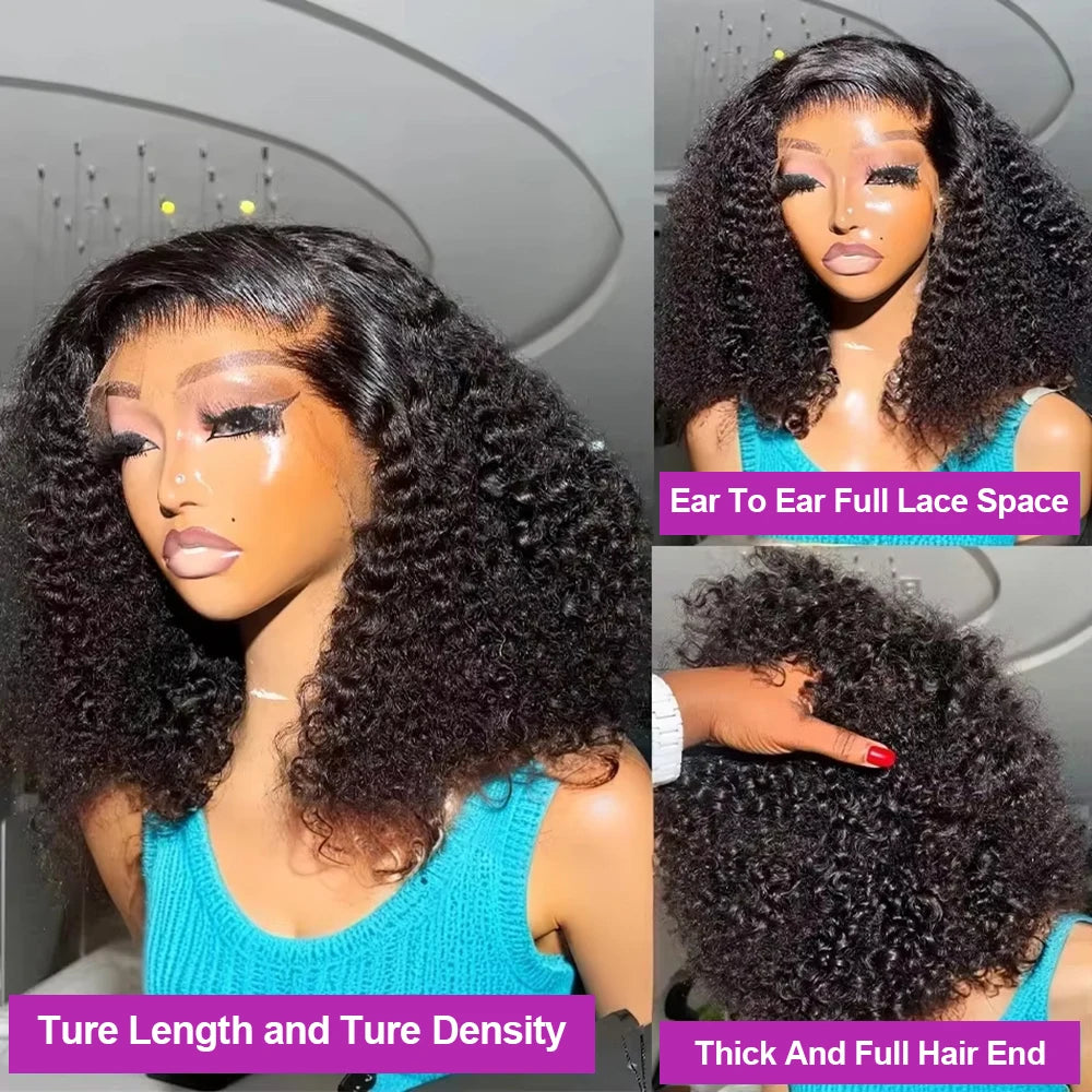Deep Wave Bob Wig (10–16 Inch Options)