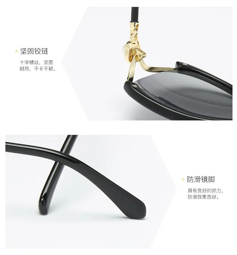 Vintage Gradient Rimless Sunglasses