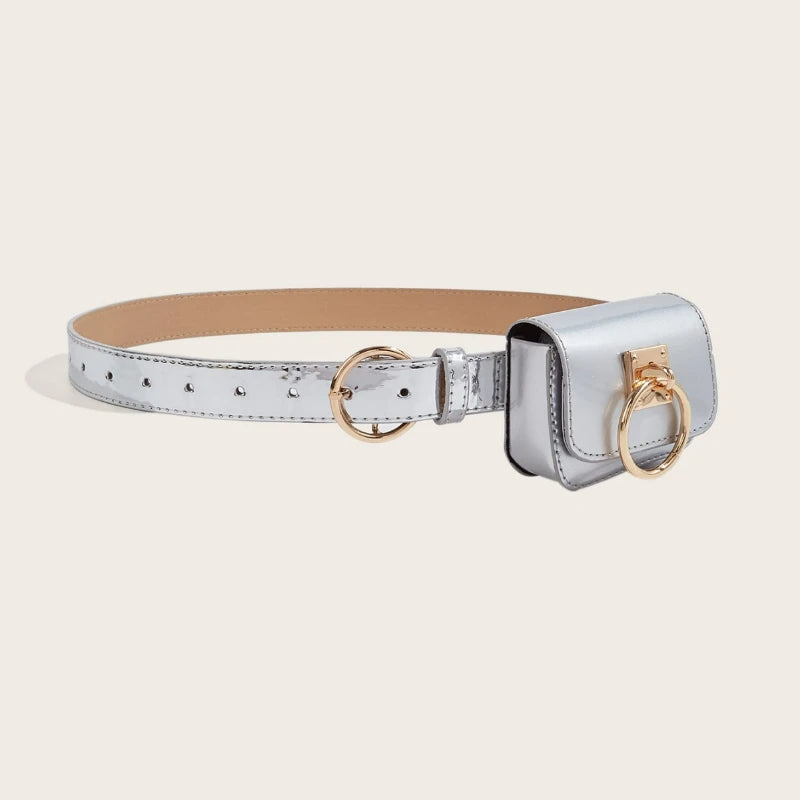Minimalist Geometric Buckle Casual Belt for Women