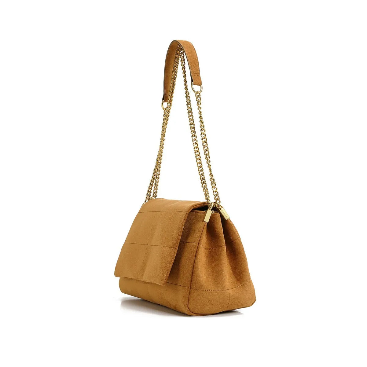 New Women Autumn Winter Suede Shoulder Bag Vintage Tote Bag with Chains Fashion Designer Luxury Handbags Retro Crossbody Bags