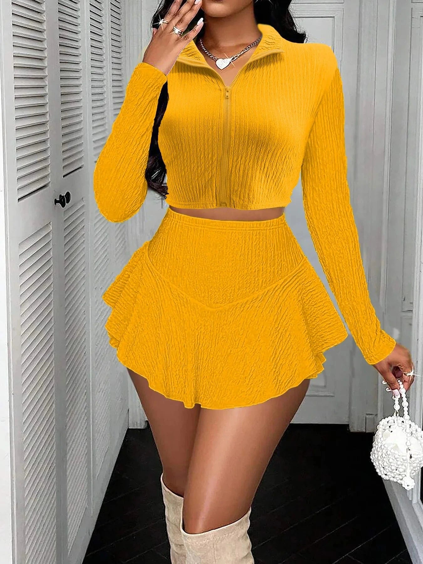 Summer Mini Skirt Outfits Sexy Women Streetwear Two Pieces Tracksuit Set Lady Night Club Matching Set