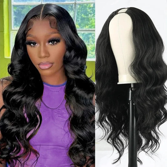 Glueless V Part Body Wave Wig