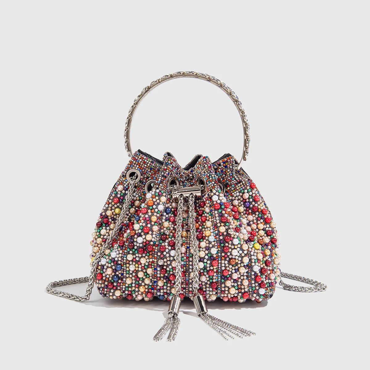 Pearl And Rhinestone Evening Clutch