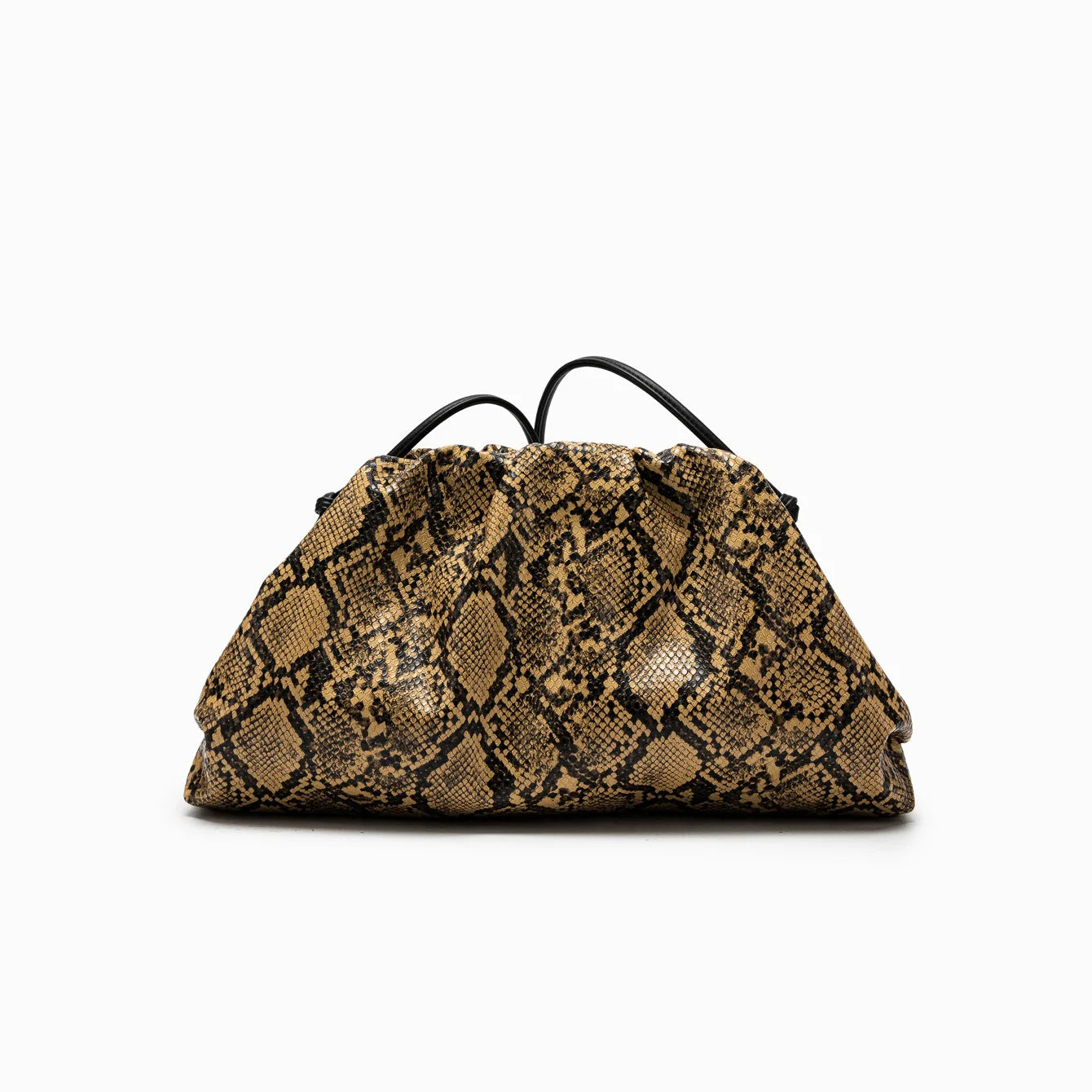 Elegant Ruched Serpentine Dumpling Shoulder Bag for Women