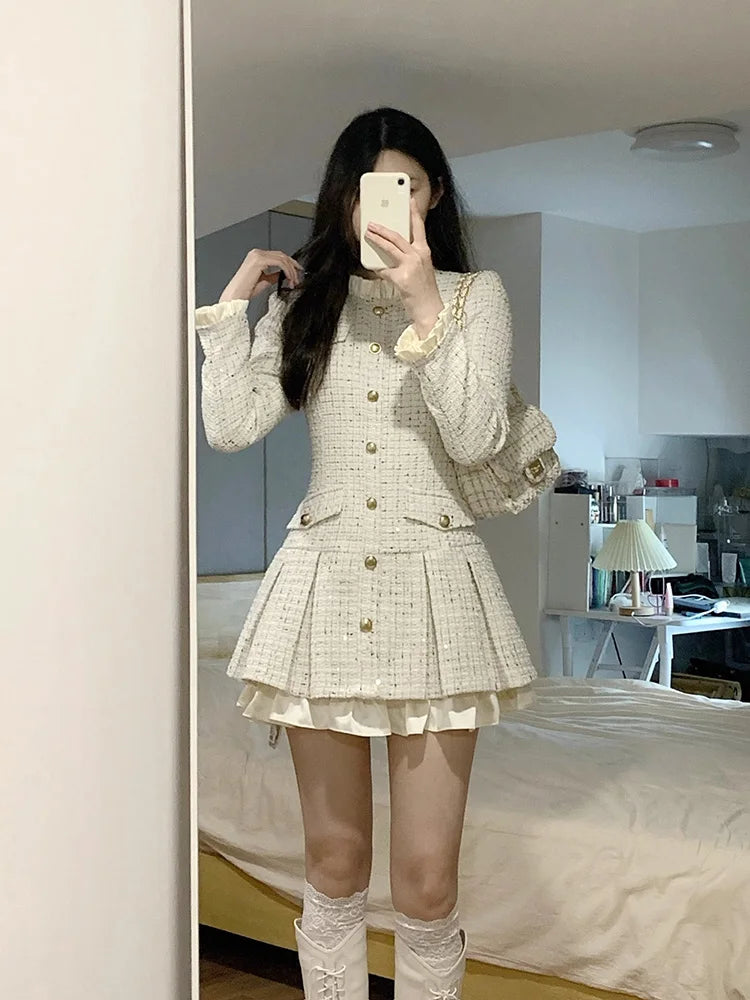 Elegant Slim Waist Color Block Polo Mini Dress for Women