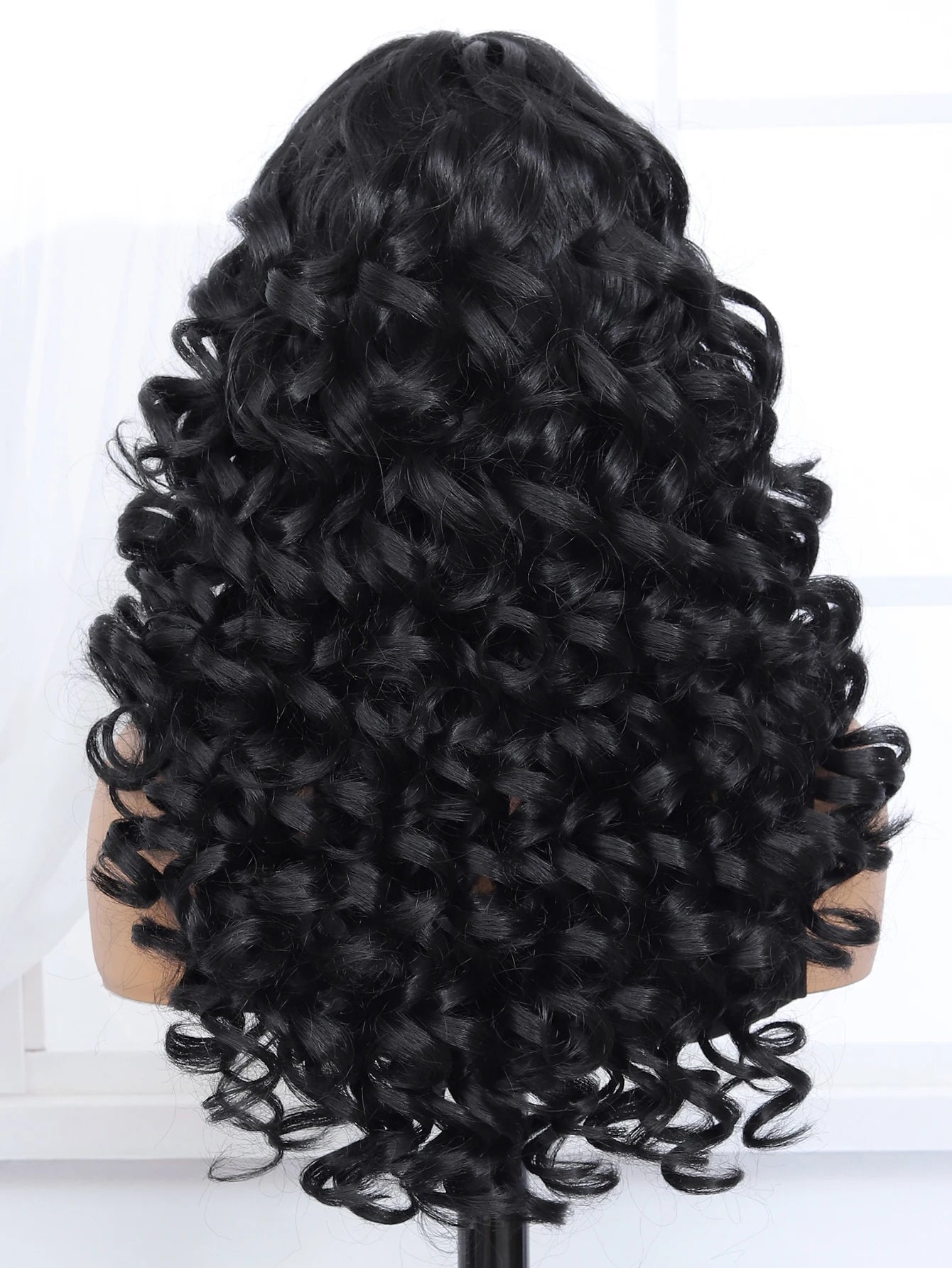Pre Plucked Long Water Wave Lace Front Synthetic Wig For Women