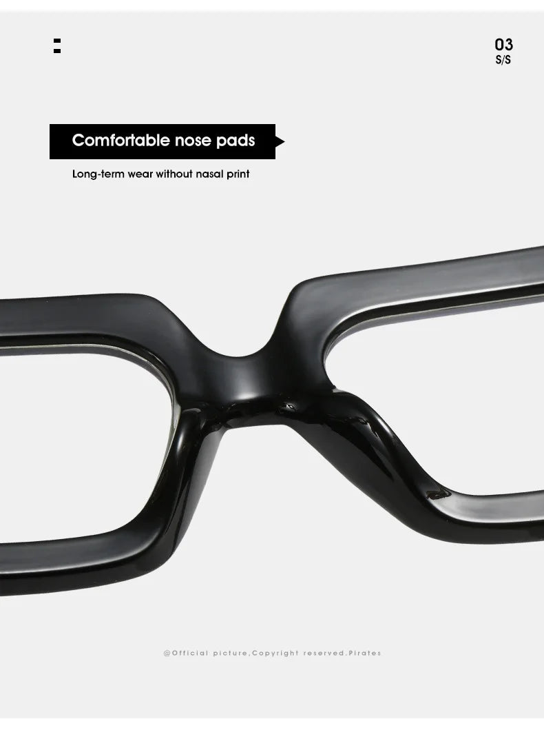 Oversized Square Blue Light Reading Glasses for Women