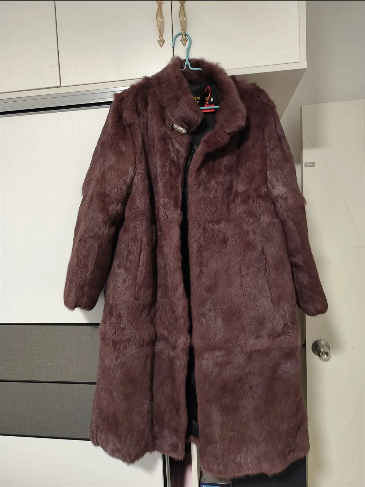 Classic Round Neck Button Front Long Sleeve Coat For Women
