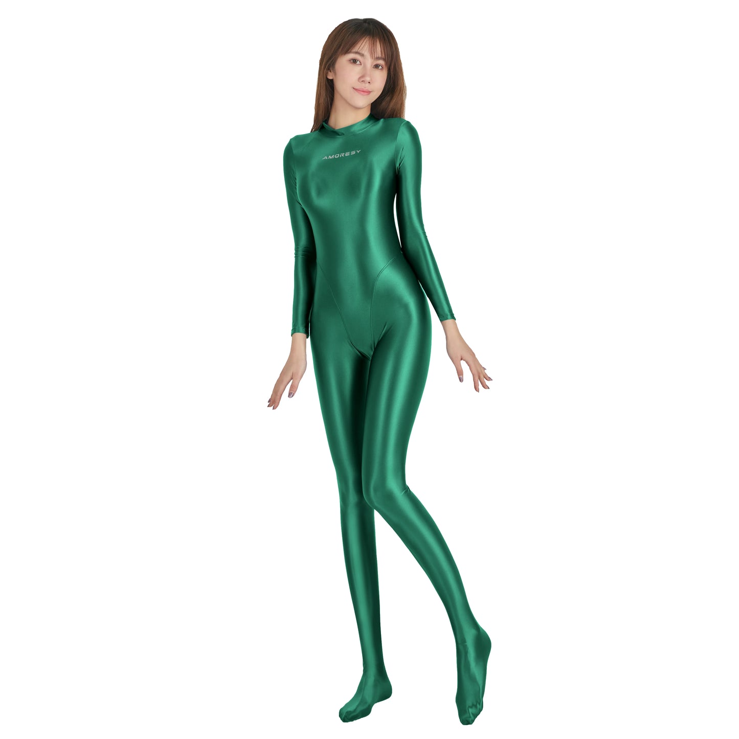 Athleisure Satin Zentai Bodysuit