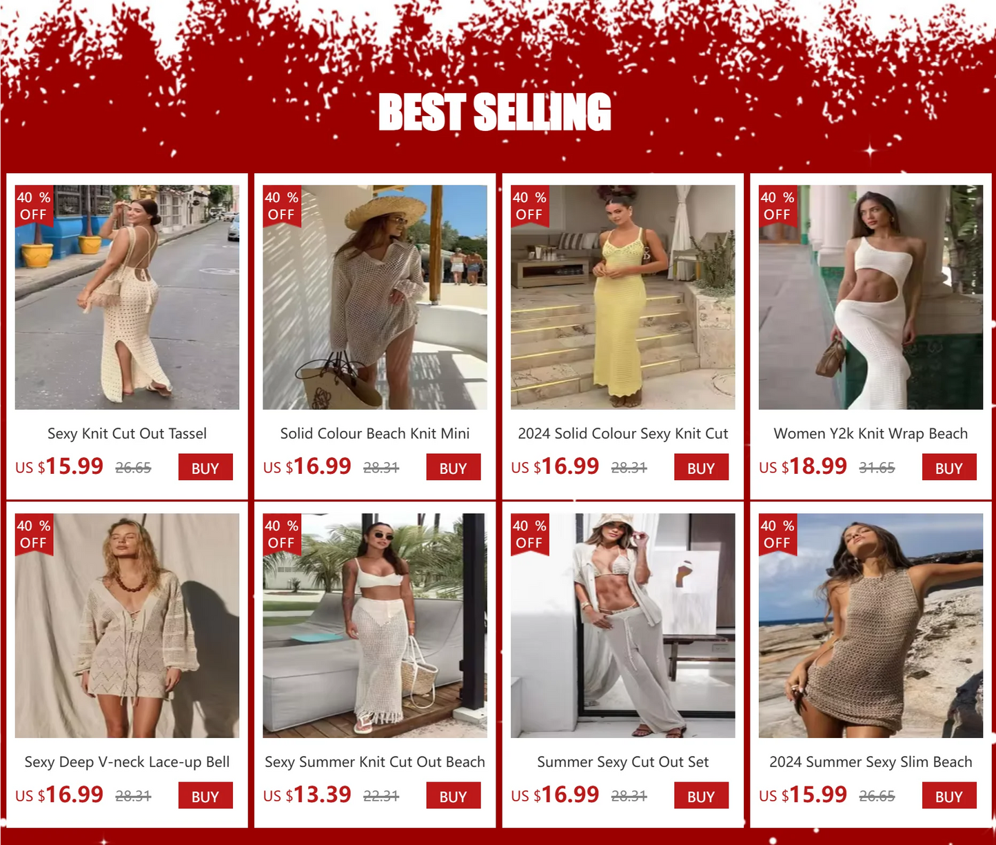 Sexy Backless Flare Sleeve Lace Knit Cut Out Party Beach Maxi Dress 2025 Summer Women Vacation Beachwear Swimsuit Cover Up A2815