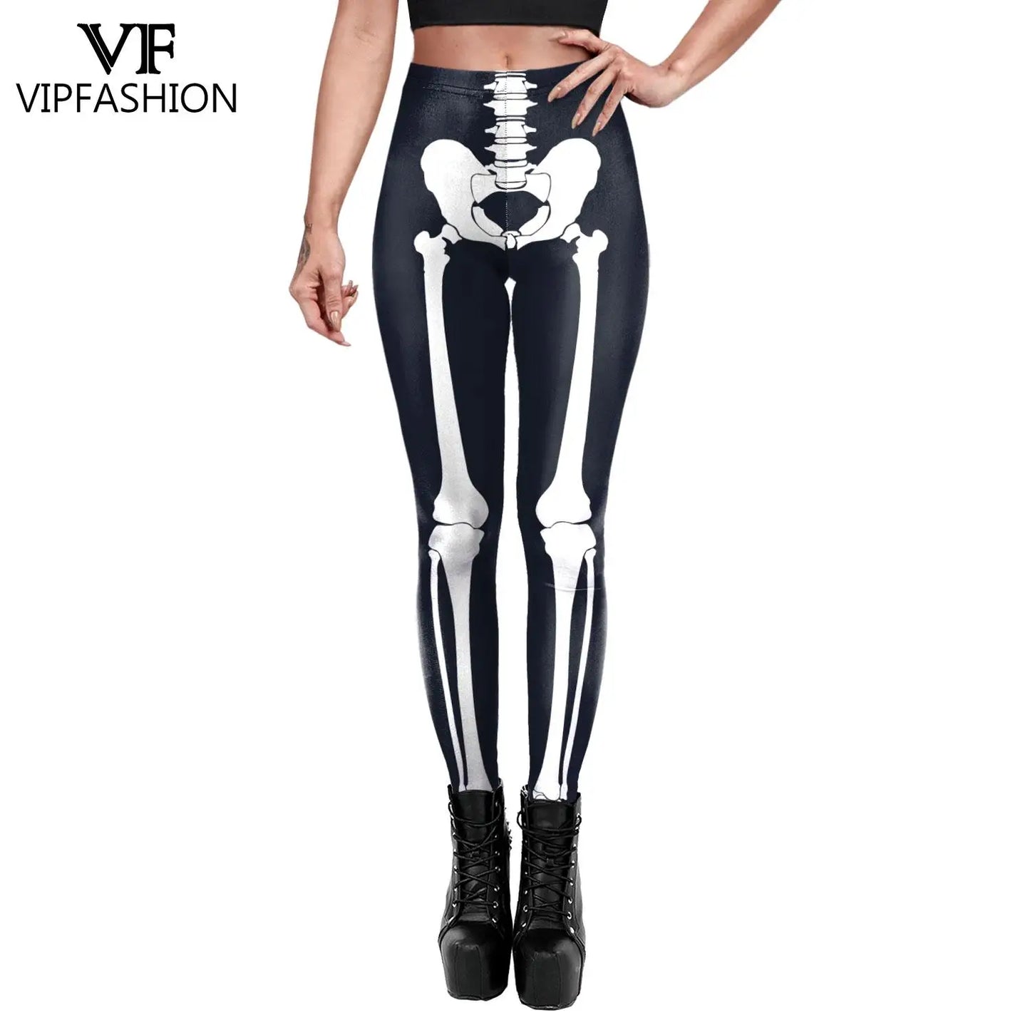 Three Dimensional Skeleton Cosplay Leggings for Women