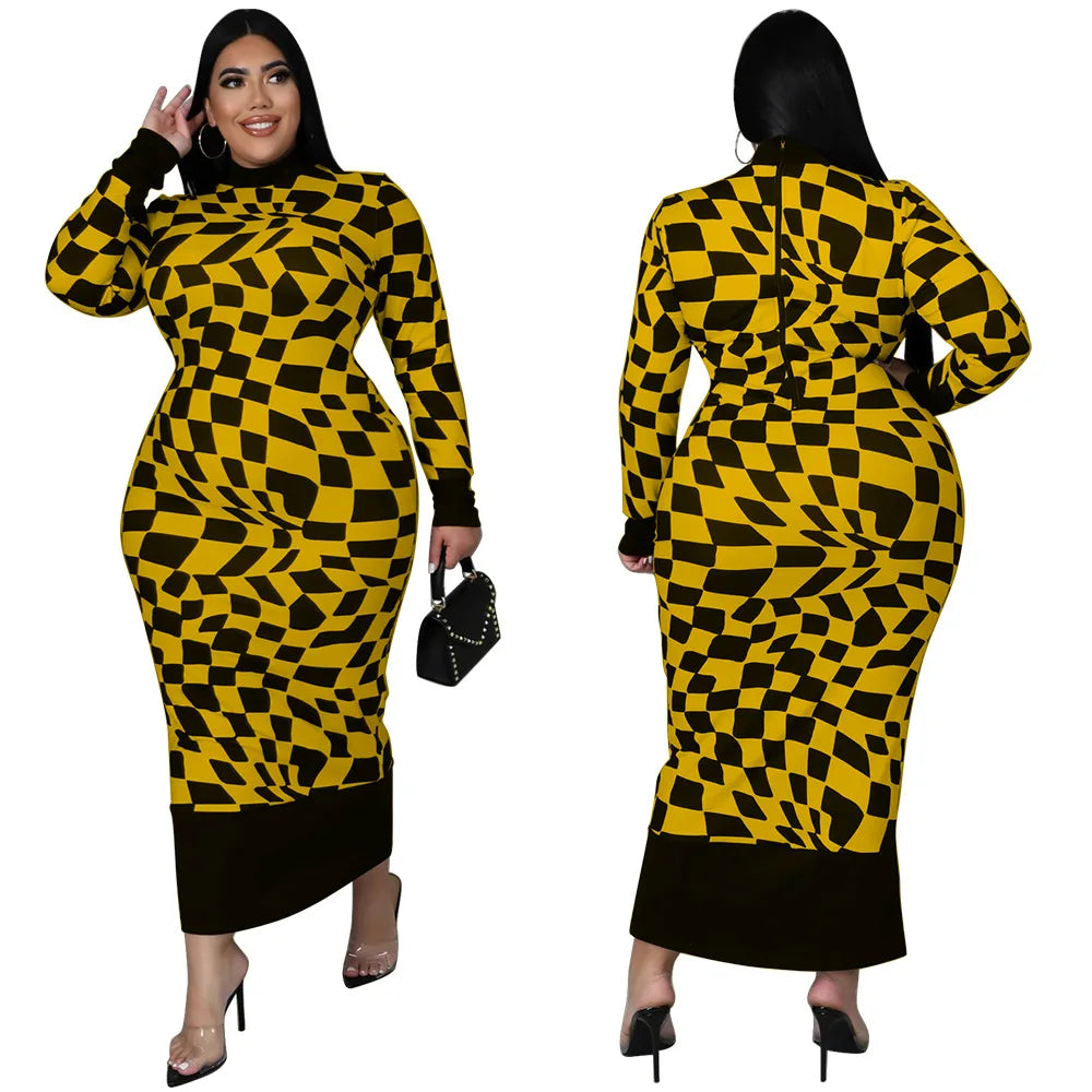 Colorful African Dashiki Print Traditional Dress for Women