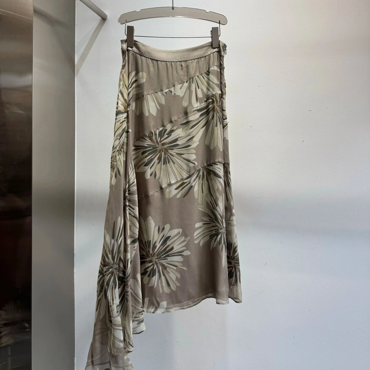 Loose Floral Print Silk Resort Five Piece Set for Women