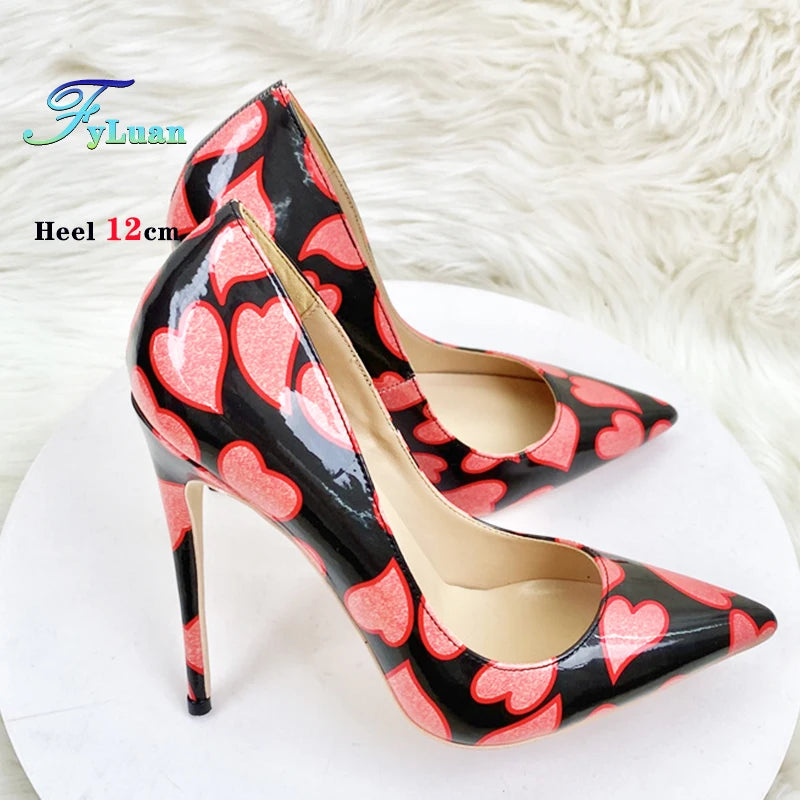 Green Patent Leather Pointed Toe High Heel Pumps for Women