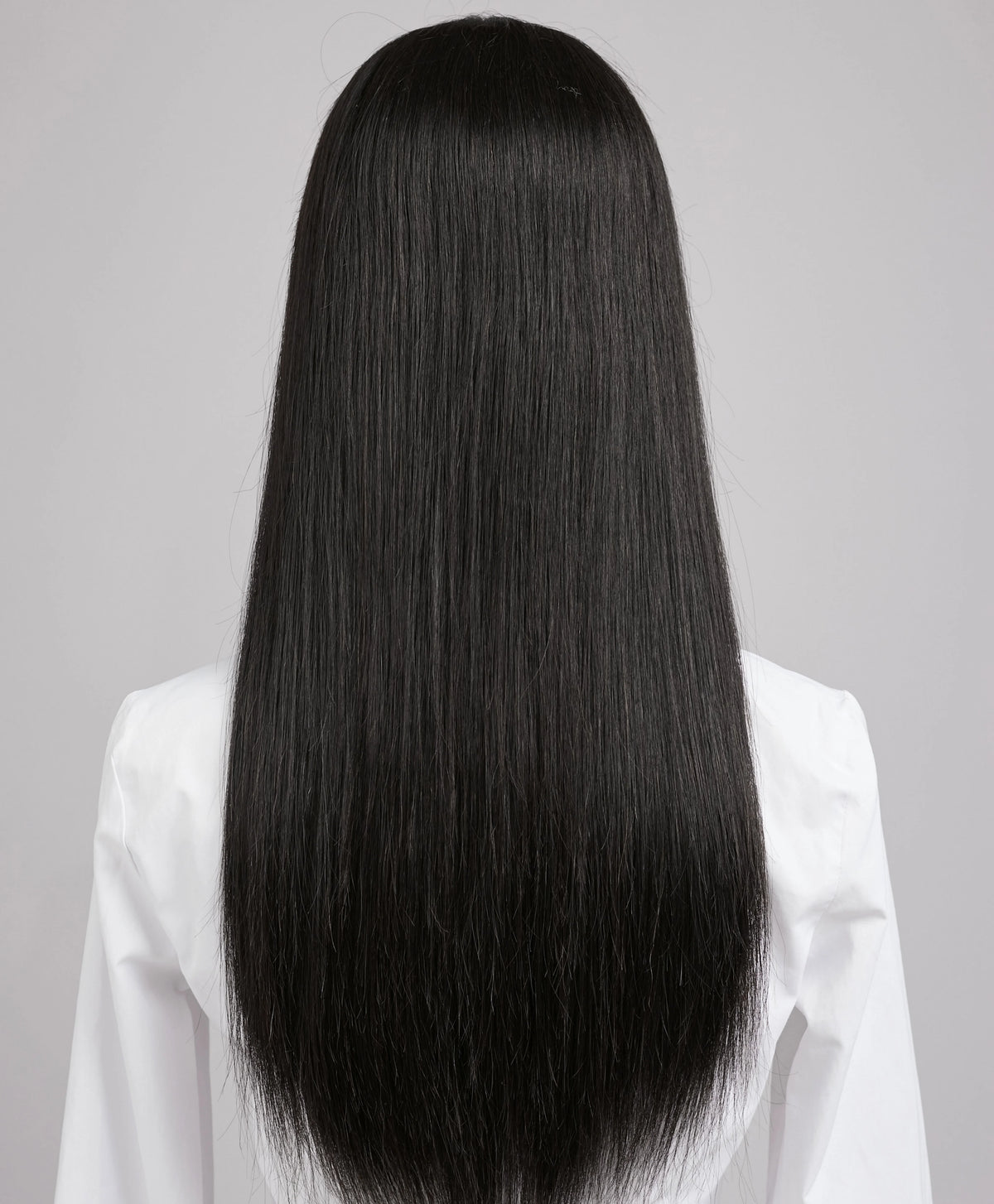 Natural Hairline Straight Layered Silk Top Wig For Women