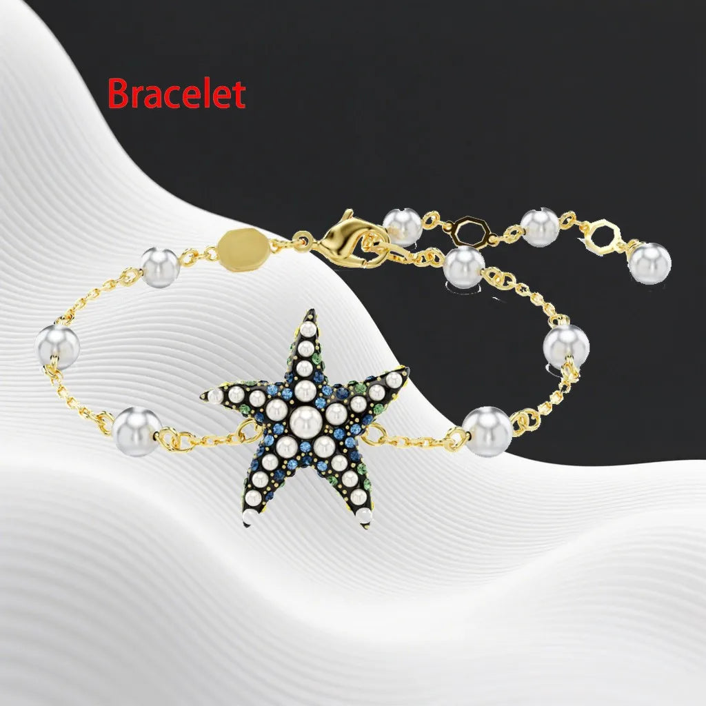 Crystal Necklace And Earrings Set
