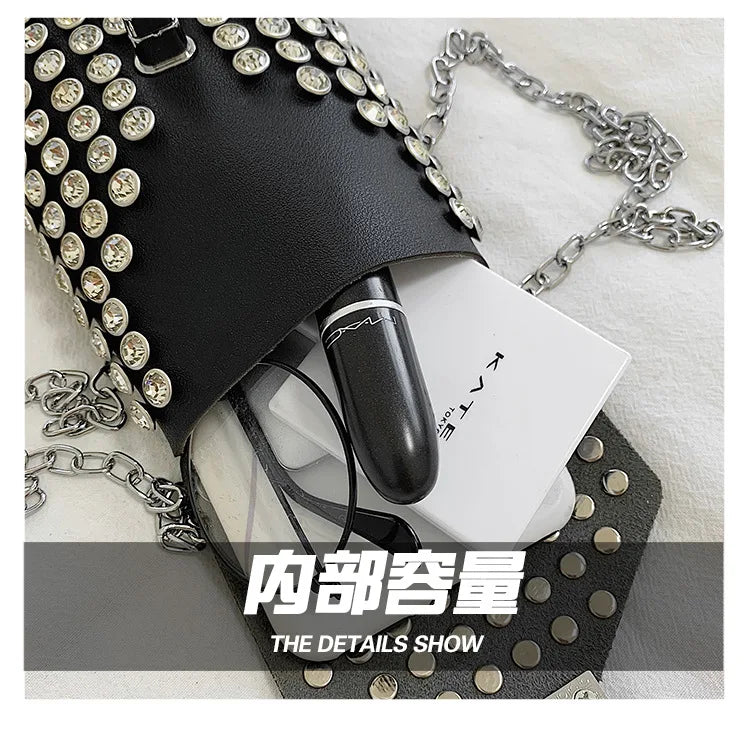 Rhinestone Crossbody Waist Bag