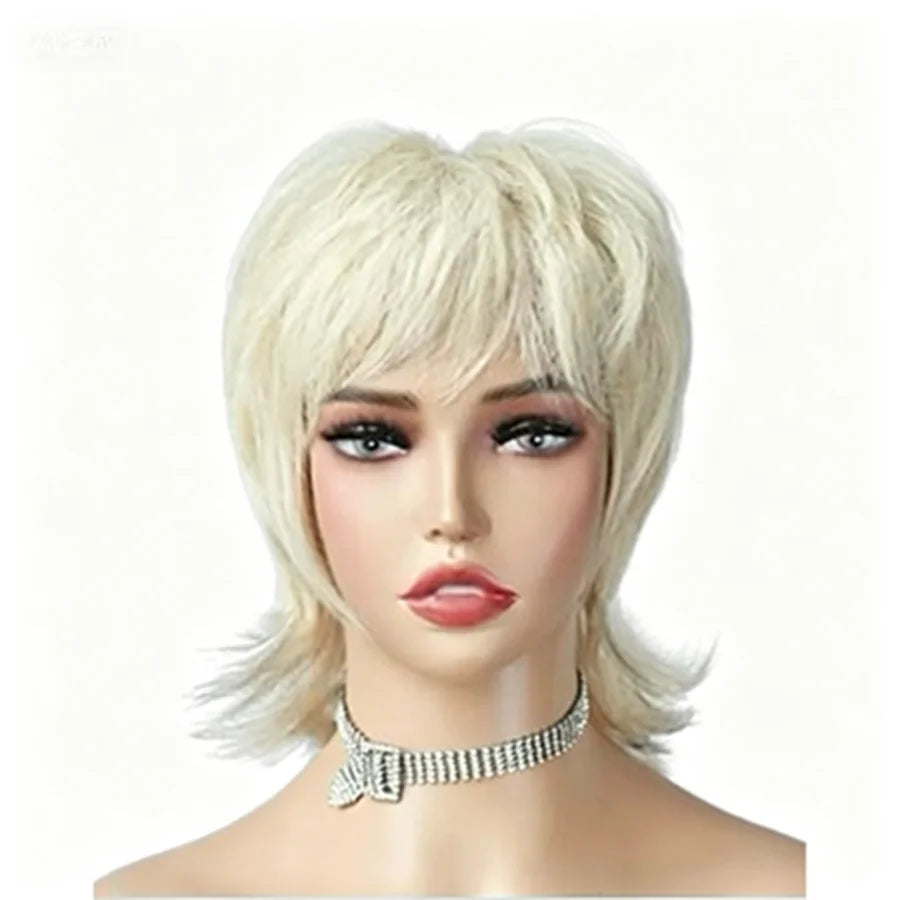 Wolf Cut Shaggy Layered Trendy Wig with Bangs for Women
