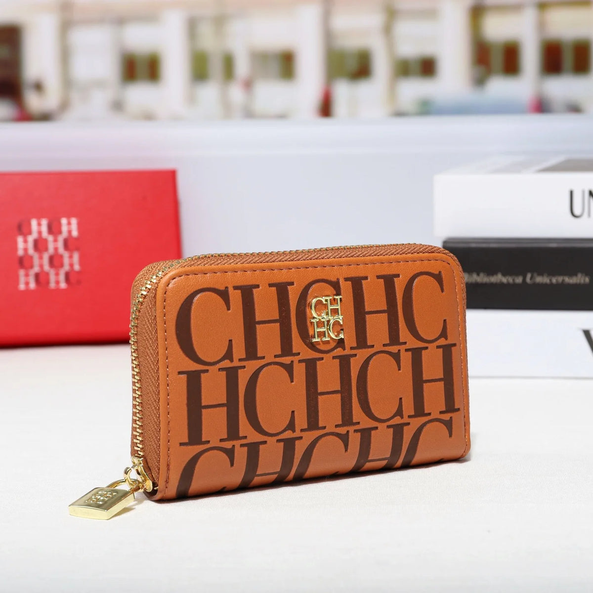 Multifunctional Zippered Key Card Holder Pouch for Women