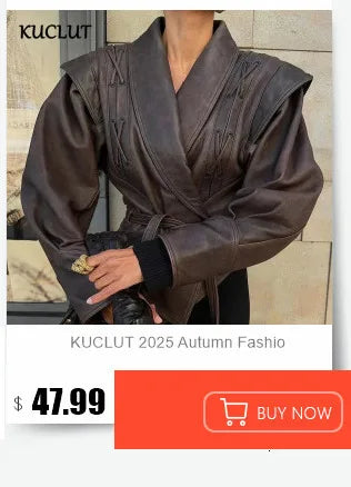 KUCLUT Fashion Elegant Versatile Large Lapel Waist Double-Breasted Short Trench Coat For Women Wrapped Hip Skirts Female 1A800