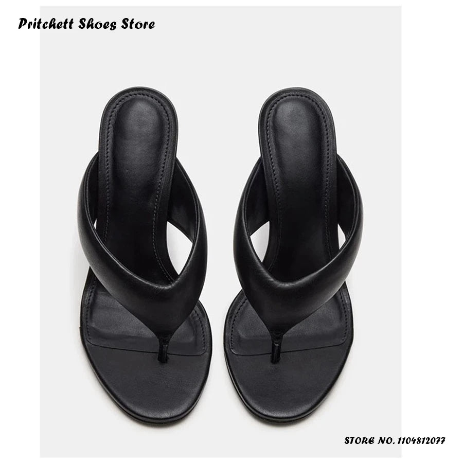 Premium Chic Thin Heel Open Toe Casual Flats For Women